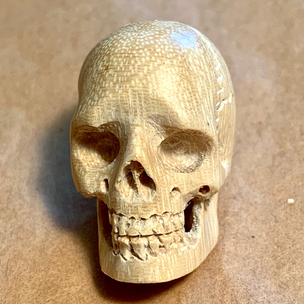 Vintage Carved Bone Skull Strand of Prayer Beads