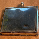 Sterling Pendant, Antique Painting