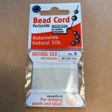 Silk Beadstringing Pack, White