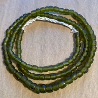 New Java Matte Olive Green Glass Beads