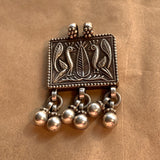 Prayer Box Pendant with Peacocks, India