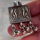 Prayer Box Pendant with Peacocks, India