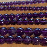 4mm Round Amethyst Beads
