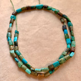 Afghan Turquoise Beads, Flat Rectangular