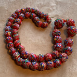 Antique Red Venetian Wedding Cake Beads