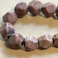 Unique Venetian Pink Faceted Beads