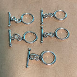 5 Sterling Silver Toggle Clasps