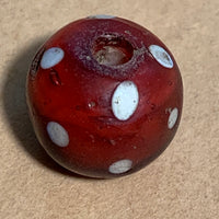 Darker Red Venetian Eye Beads