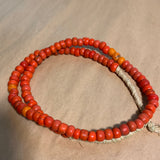 Bright Orange-Red Padre Beads