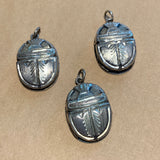 Vintage Sterling Scarab Pendant