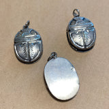 Vintage Sterling Scarab Pendant