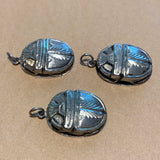 Vintage Sterling Scarab Pendant