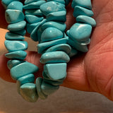 Large Turquoise Chips Beads