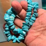 Large Turquoise Chips Beads