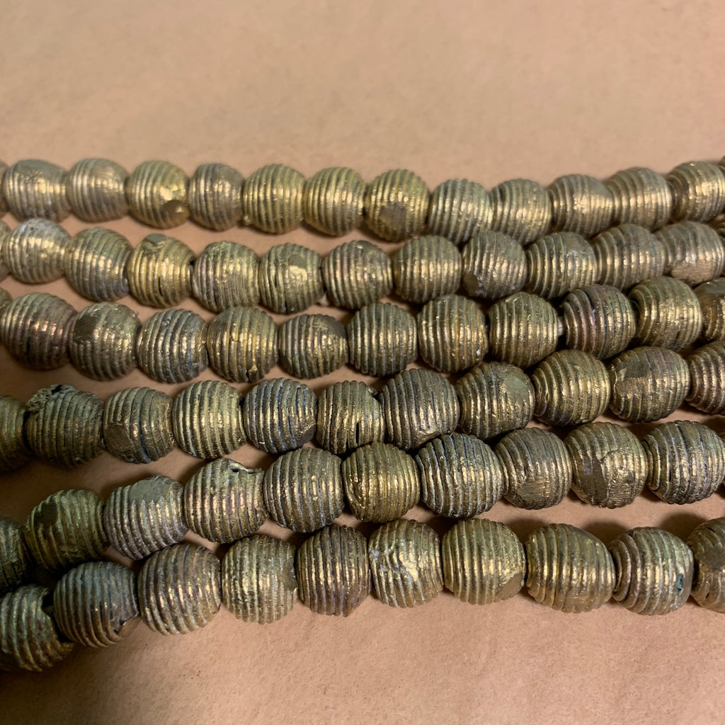 Small Cast Brass Beads, Ghana