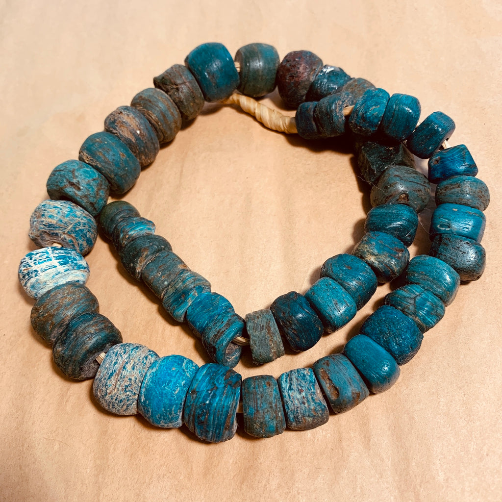 Rare Blue Hebron Beads