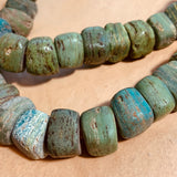 Green & Blue Hebron Glass Beads