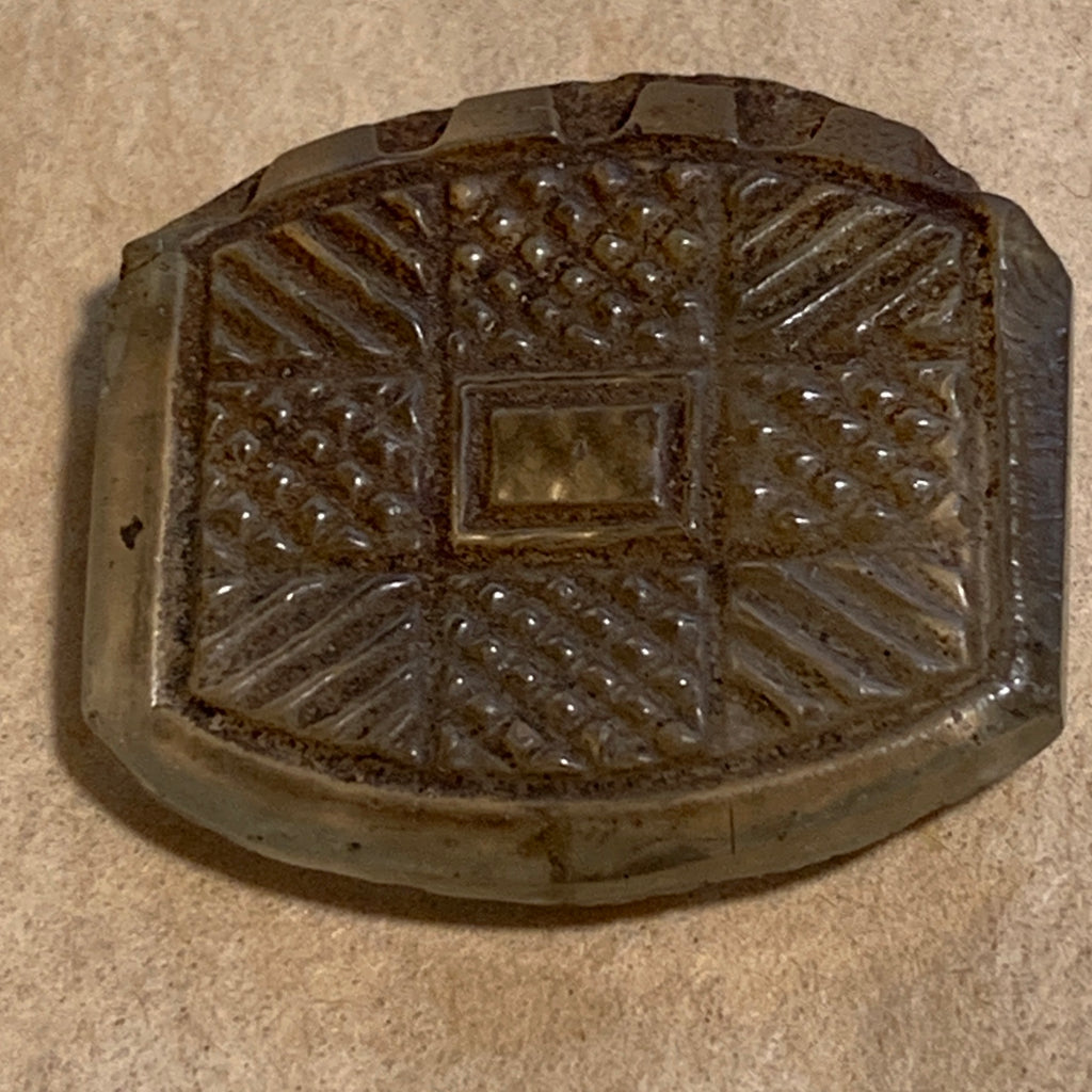 Antique Pressed Glass Pendant