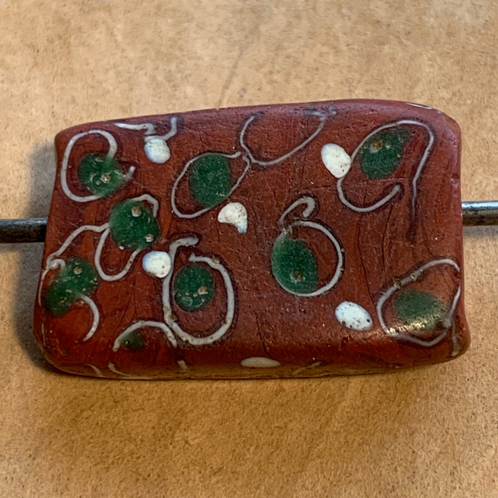 Venetian Fancy Brick-Red Rectangle | Beadparadise.com