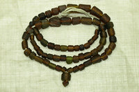 Ancient Afghan Dark Amber Glass Beads