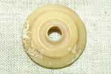 Flat Tiered Ancient Bone Spindle Whorl