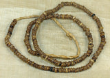 Strand of Small "Coffee" Beads, West Africa