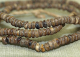 Strand of Small "Coffee" Beads, West Africa