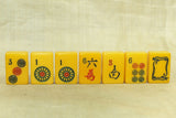 Set of 7 Vintage Bakelite Mahjong tiles