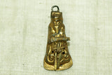Antique "Gold" Lü Dongbin of the 8 Immortals Hat Amulet
