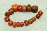 Strand of Small, Gorgeous Berber Red Coral Beads