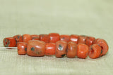 19 Small Rare Berber Red Coral Beads
