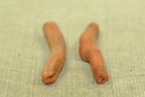 Pair of Antique Moroccan Branch Coral Beads