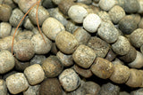 Strand Fossilized Stegodon Bone Beads