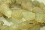Yellow Aquamarine Crystal nugget Beads