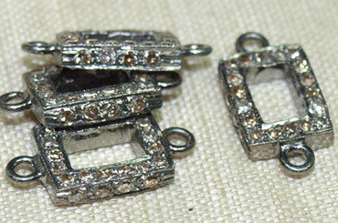 Diamond Encrusted Silver Pendant