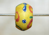 Yellow Venetian Bicone with Design