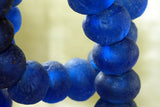 Large Blue Glass Beads from Ghana
