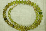 Greasy-Green Jonquil Vaseline Beads