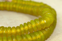 New Lemony Glass Beads from Ghana