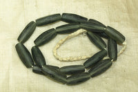 Dusty Gray Glass Beads, Indonesia