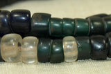 Antique Black and Clear Bonda Beads from India
