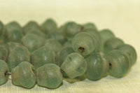 Vintage Sage Green Glass Beads from Nepal
