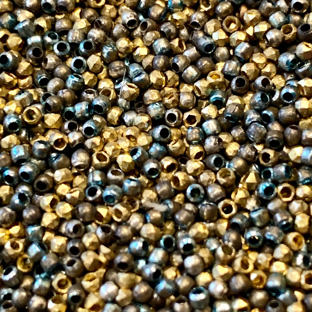 Toho CUBE Seed Beads 2mm DK BRONZE