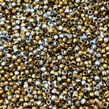 Steel Cut Beads: Silver and Bronze