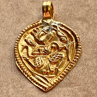 18 KT Gold Hindu Hanuman Pendant, India