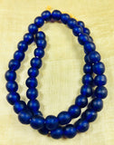 Cobalt Blue Recycled Glass Beads
