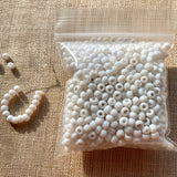 8° Vintage Venetian Opaque White Seed Beads