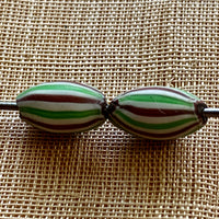 Pair of Rare Watermelon Beads