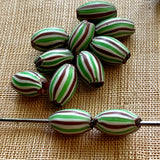 Pair of Rare Watermelon Beads