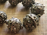 Yemini Silver Beads, Set of 11
